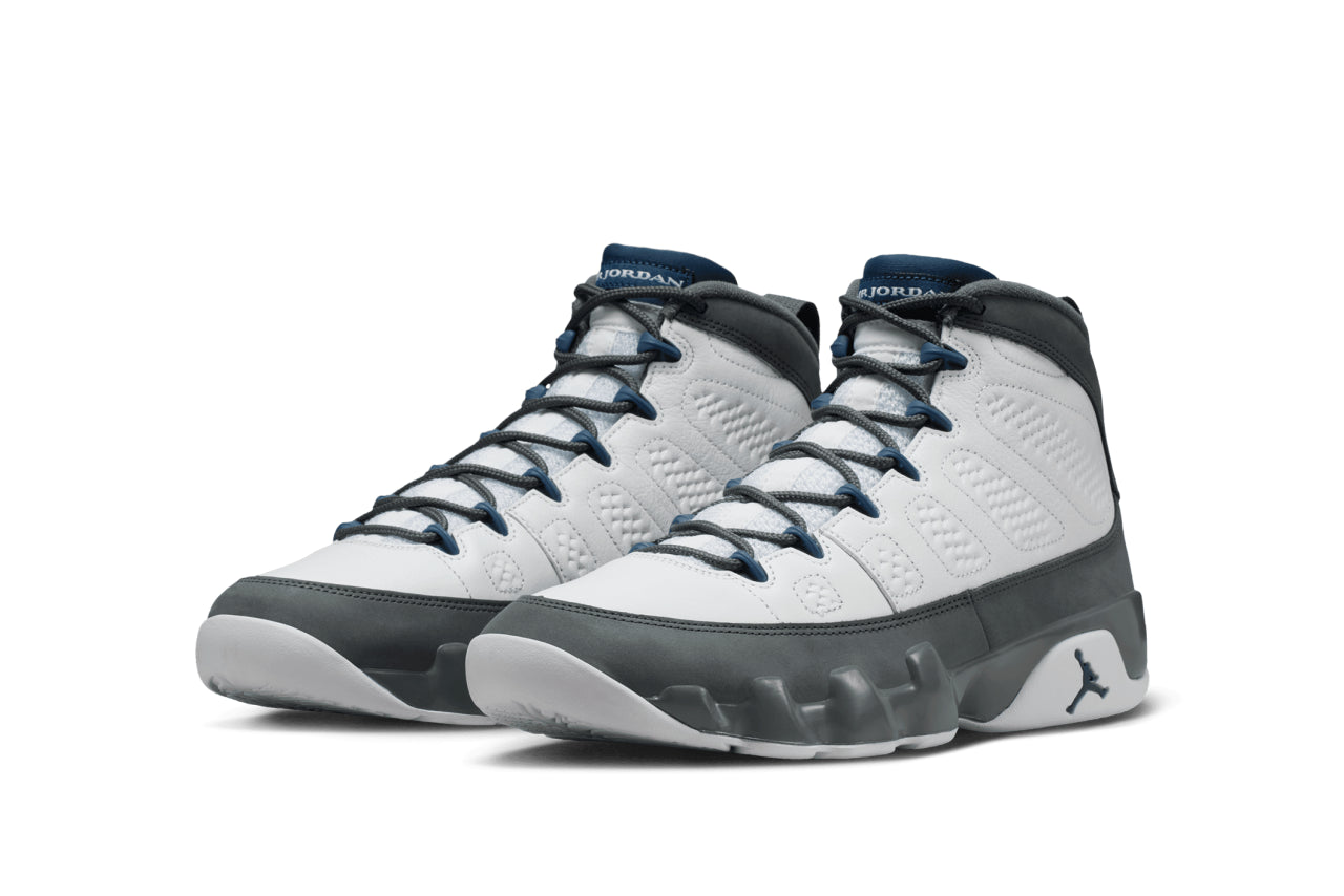 Air Jordan 9 Retro 'Flint Grey and French Blue'; gallery image 0