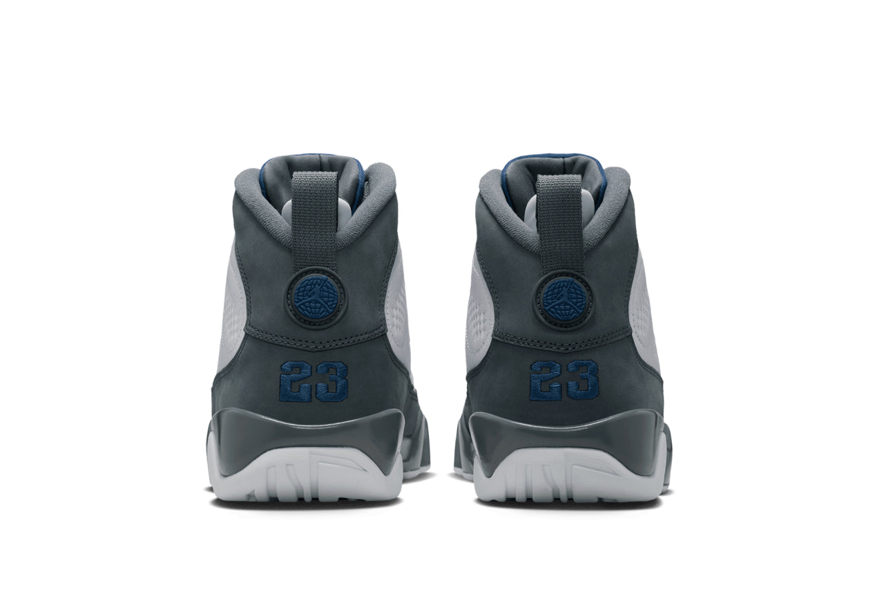 Air Jordan 9 Retro 'Flint Grey and French Blue'; gallery image 0
