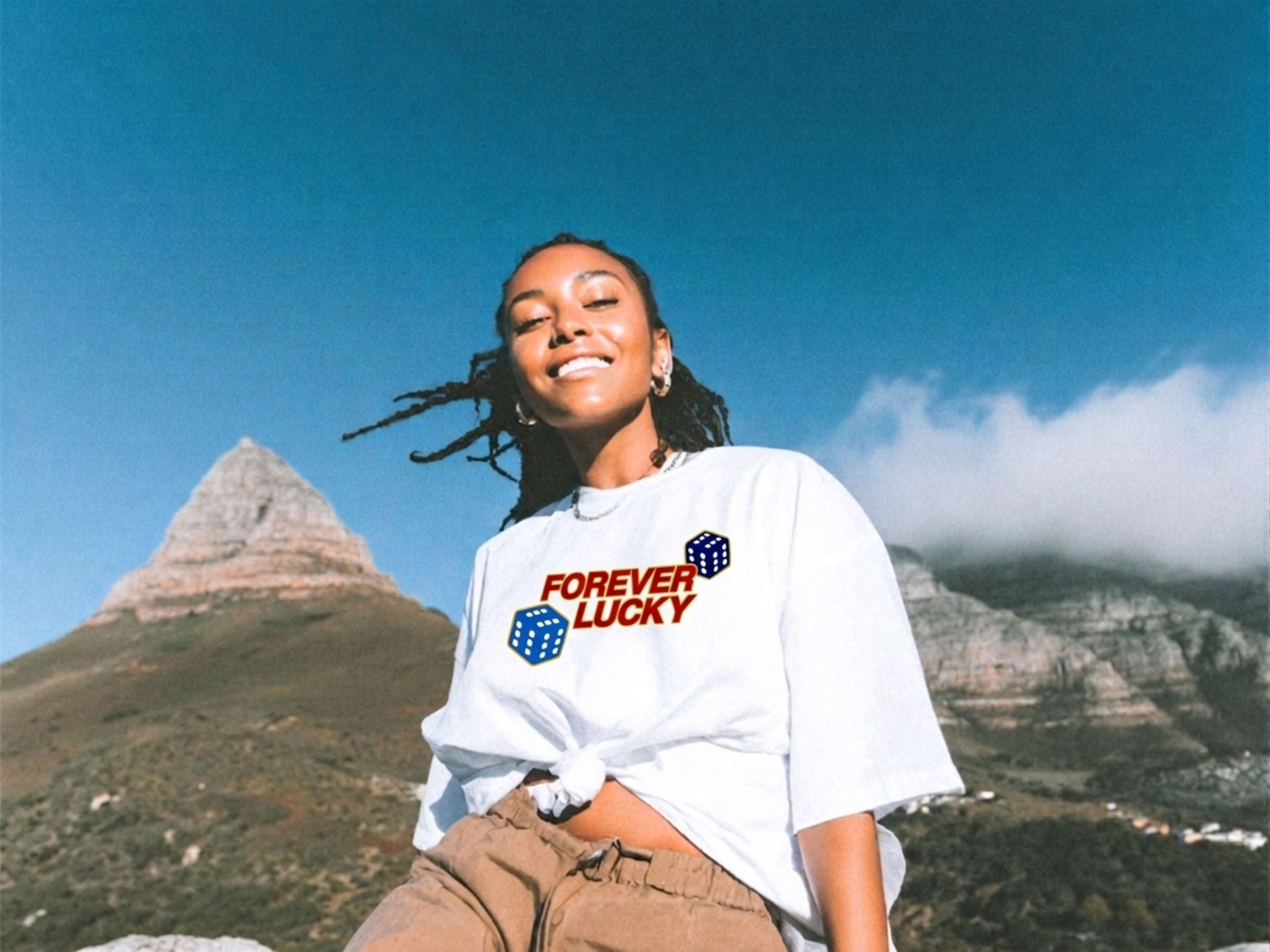 Forever Lucky T-shirt (white) - R900.00