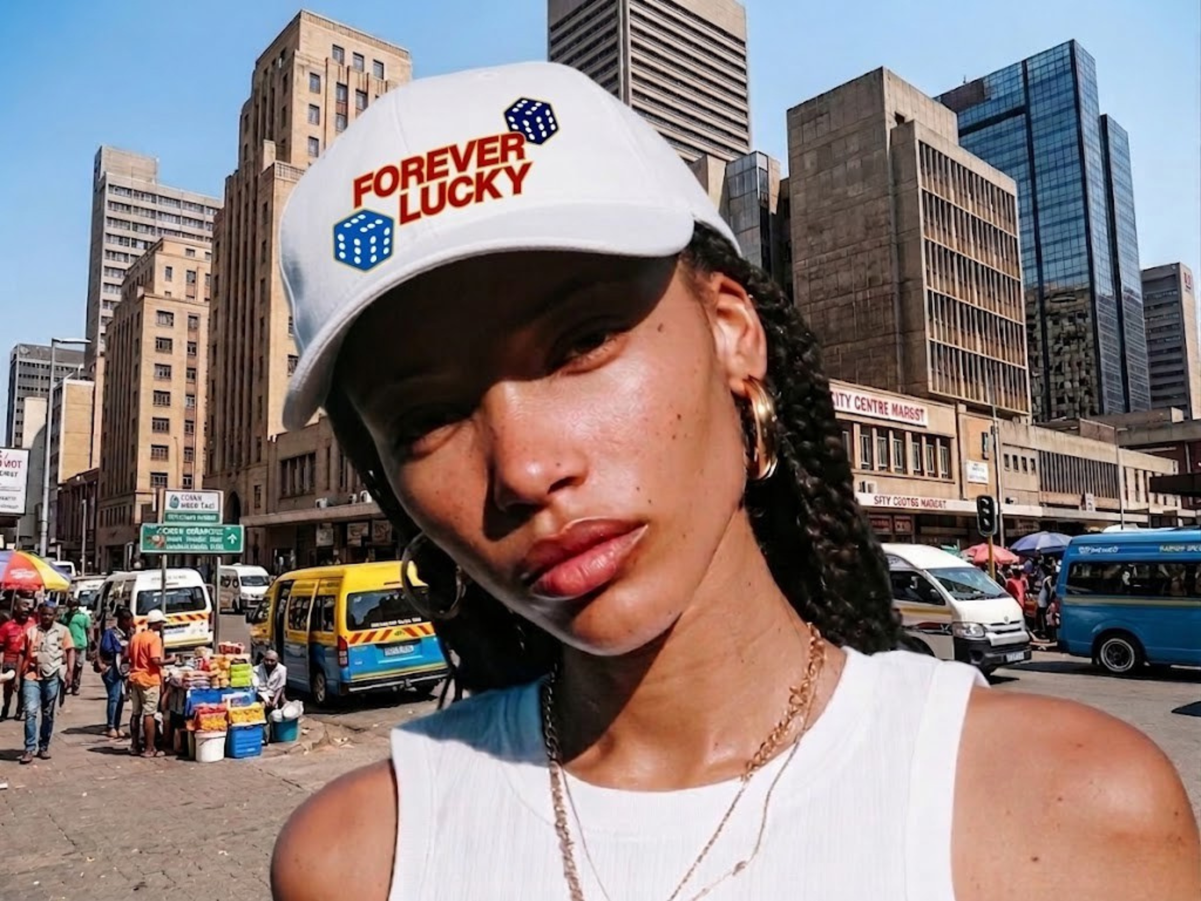Forever Lucky Cap (white) - R700.00
